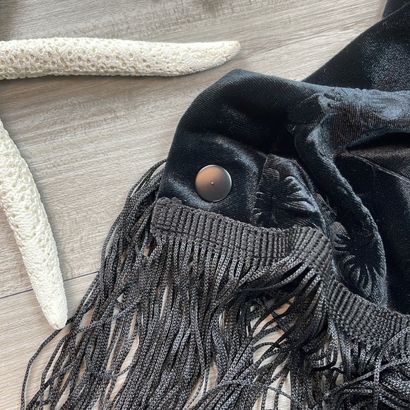 🔆ROXY🔆 WINGS OF RAVEN DRESS FRINGE TOP - Picture 9 of 14